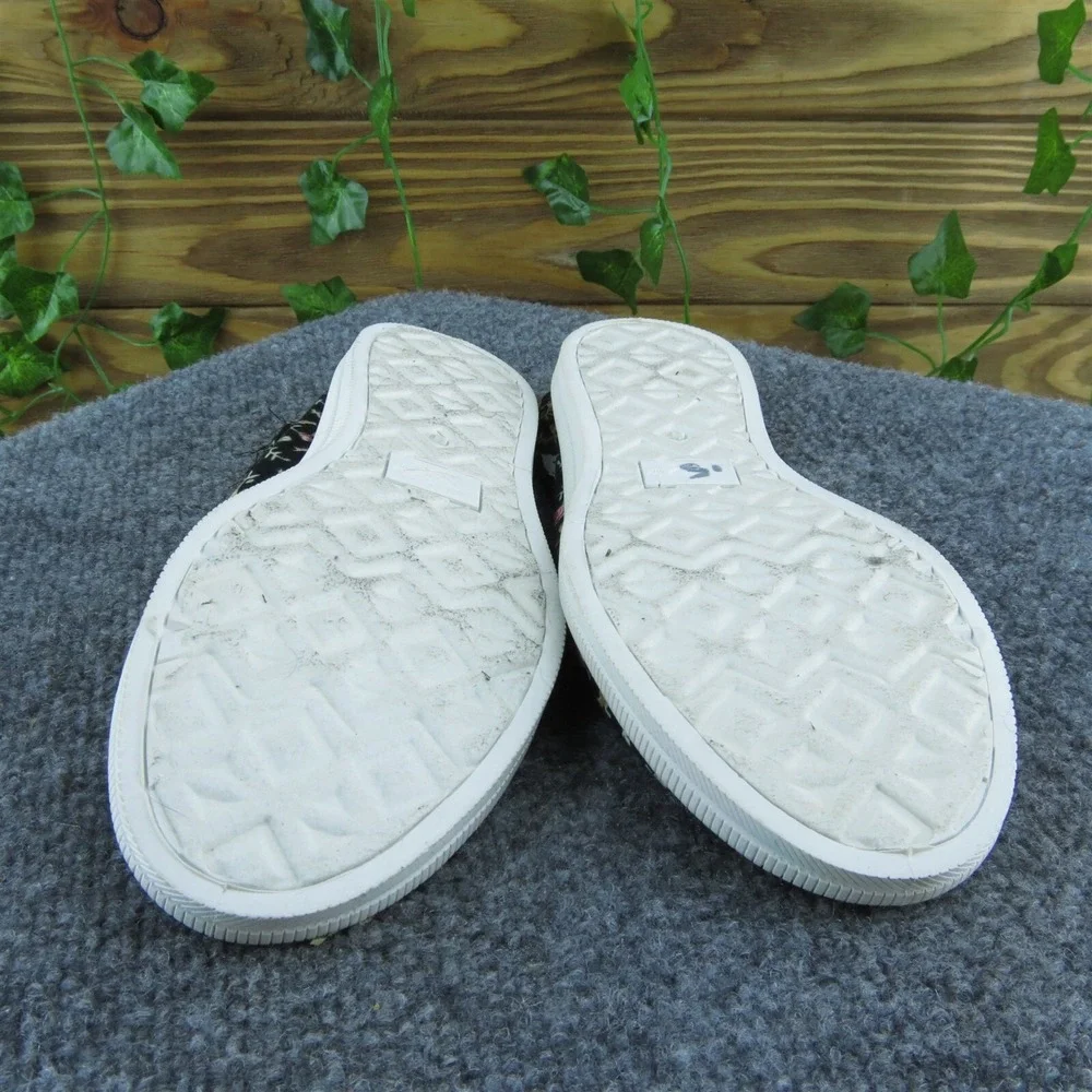 Rocket Dog Plush Foam Women Flat Shoes‎ Black Fabric Slip On Size 6.5 Medium
